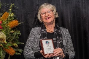 Rosalie Lucas with her Lane Cove Citizen of the year award. Photo by Alfonso Calero on behalf of Lane Cove Council
